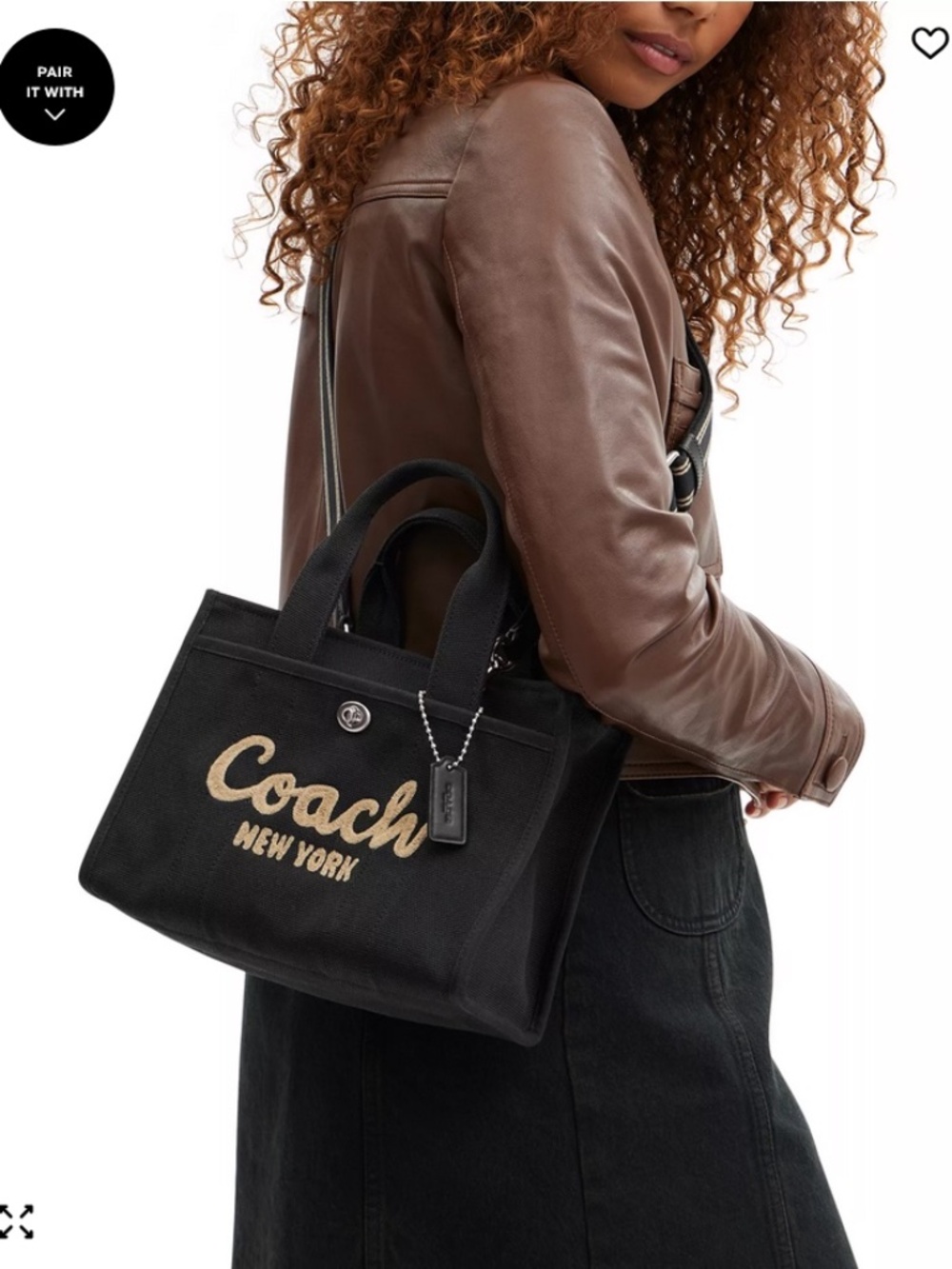 COACH Cargo Small Canvas Tote Bag 26